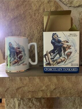 NORMAN ROCKWELL VINTAGE TANKARD LOOKING OUT TO SEA LONG JOHN SILVERS COLLECTION